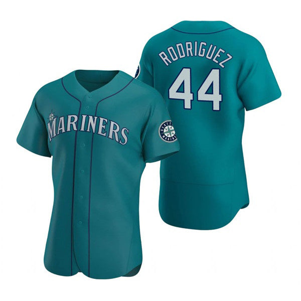 Seattle Mariners #44 Julio Rodríguez Aqua Flex Base Stitched Baseball Jersey