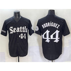 Seattle Mariners #44 Julio Rodríguez Black 'Deep Sea Gothic Edition' Vapor Premier Limited Stitched Baseball Jersey