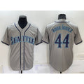 Seattle Mariners #44 Julio Rodriguez Grey Stitched Cool Baseball Jersey