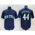 Seattle Mariners #44 Julio Rodriguez Navy Blue Stitched Cool Baseball Jersey