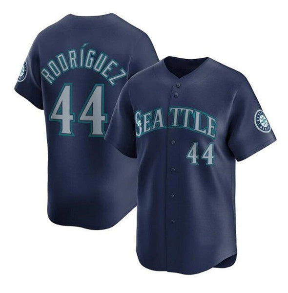 Seattle Mariners #44 Julio Rodríguez Navy Limited Stitched Baseball Jersey