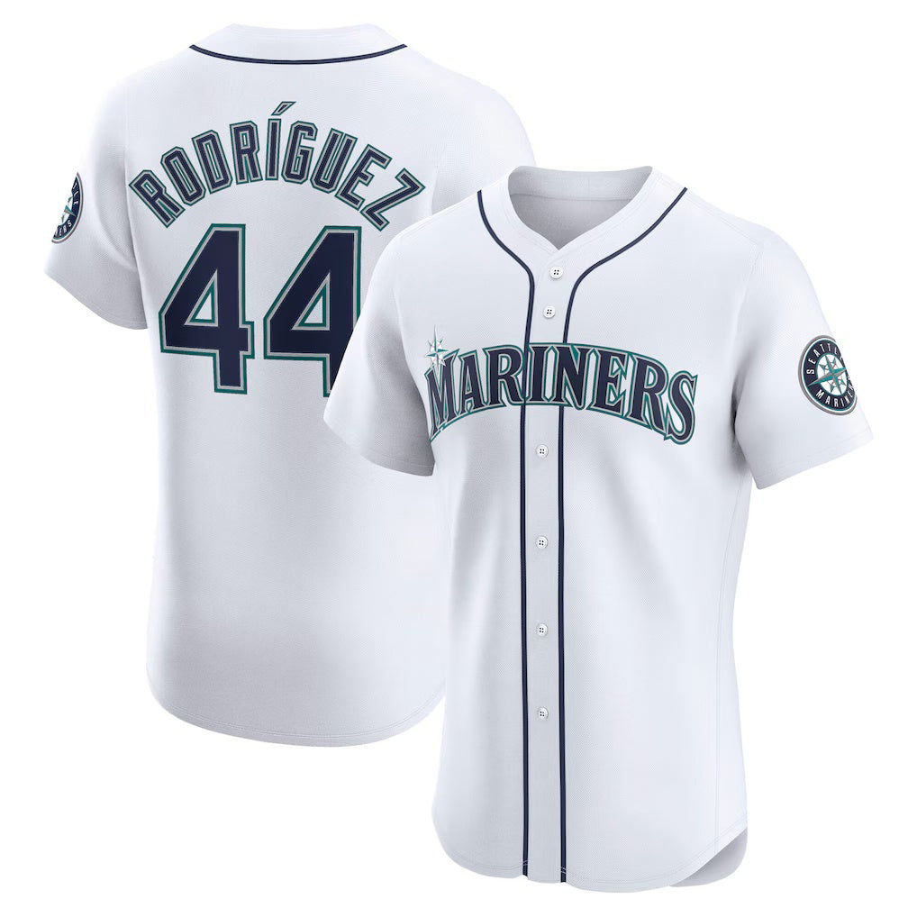 Seattle Mariners #44 Julio Rodríguez White Home Elite Baseball Jersey