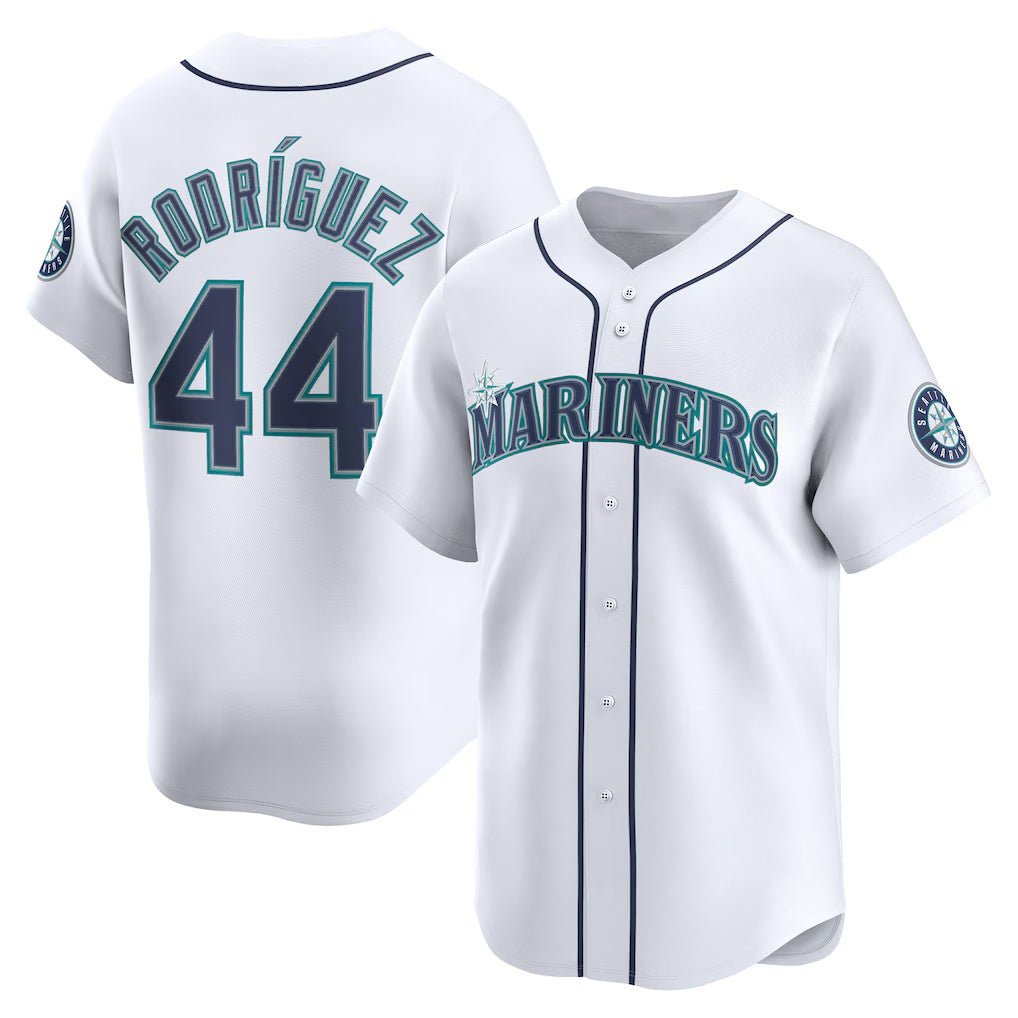 Seattle Mariners #44 Julio Rodríguez White Home Limited Player Baseball Jersey