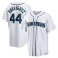 Seattle Mariners #44 Julio Rodriguez White Home Replica Player Baseball Jersey
