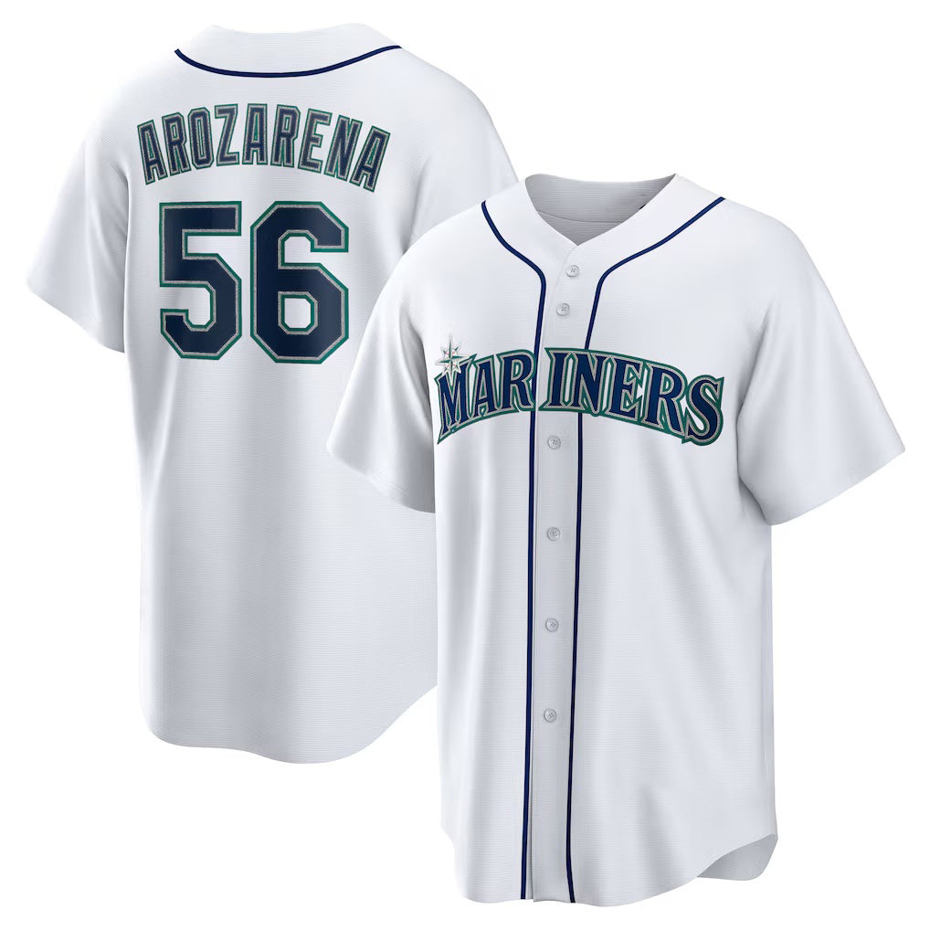 Seattle Mariners #56 Randy Arozarena White Home Replica Baseball Jersey