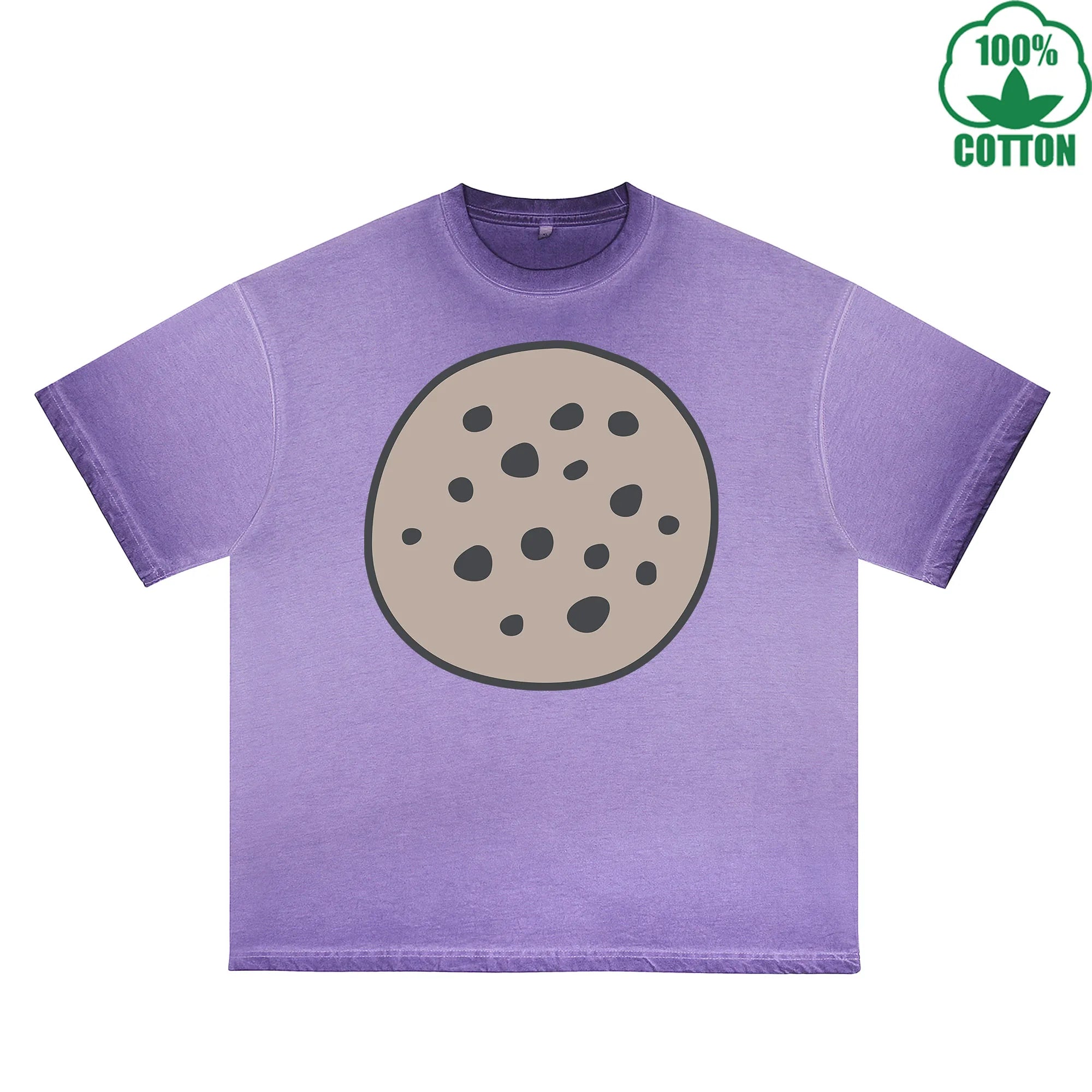 Meteorite Printed Dirty WashT-Shirt 230G Multicolor Loose Trendy Fashionable 100%Cotton Short Sleeve Top