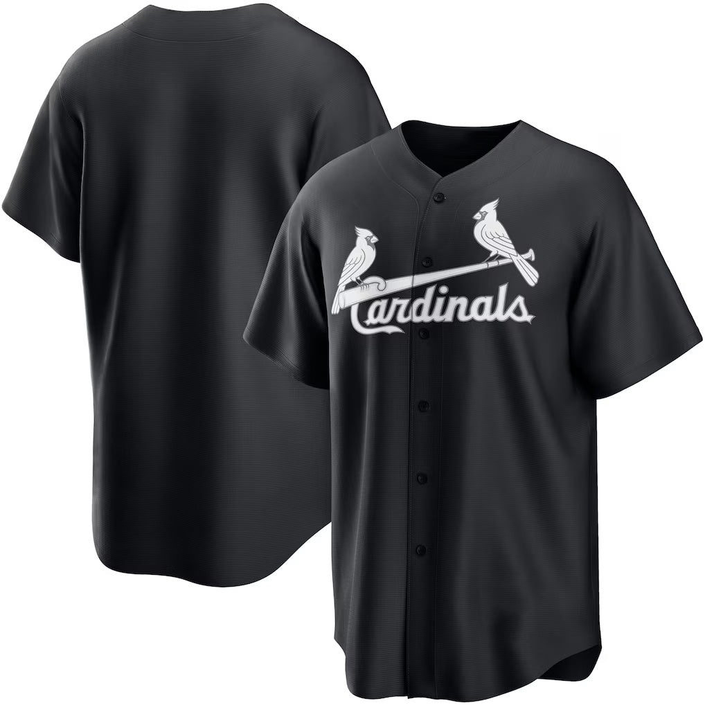 St. Louis Cardinals Black Replica Baseball Jersey
