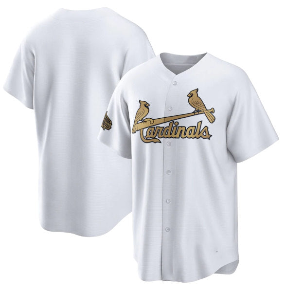 St. Louis Cardinals Blank White 2022 All-Star Cool Base Stitched Baseball Jersey