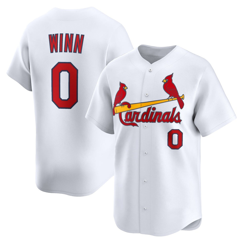 St. Louis Cardinals #0 Masyn Winn White Home Limited Baseball Jersey