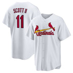 St. Louis Cardinals #11 Victor Scott II White Home Replica Baseball Jersey