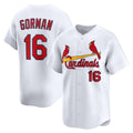 St. Louis Cardinals #16 Nolan Gorman White Home Limited Player Baseball Jersey