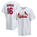 St. Louis Cardinals #16 Nolan Gorman White Home Replica Baseball Jersey
