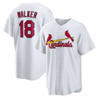 St. Louis Cardinals #18 Jordan Walker White Home Official Replica Player Baseball Jersey