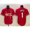 St. Louis Cardinals #1 Ozzie Smith Red 2024 City Connect Limited Stitched Baseball Jersey