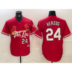 St. Louis Cardinals #24 Whitey Herzog Red 2024 City Connect Limited Stitched Baseball Jersey