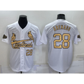 St. Louis Cardinals #28 Nolan Arenado Number White 2022 All Star Stitched Cool Baseball Jersey