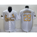 St. Louis Cardinals #28 Nolan Arenado White 2022 All Star Stitched Cool Baseball Jersey