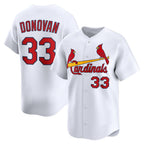 St. Louis Cardinals #33 Brendan Donovan White Home Limited Player Baseball Jersey