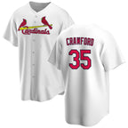 St. Louis Cardinals #35 Brandon Crawford White Cool Base Stitched Baseball Jersey
