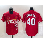 St. Louis Cardinals #40 Willson Contreras Red 2024 City Connect Limited Stitched Baseball Jersey