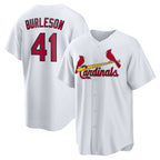 St. Louis Cardinals #41 Alec Burleson White Home Replica Baseball Jersey