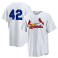 St. Louis Cardinals #42 Jackie Robinson White Home 2025 Day Replica Baseball Jersey