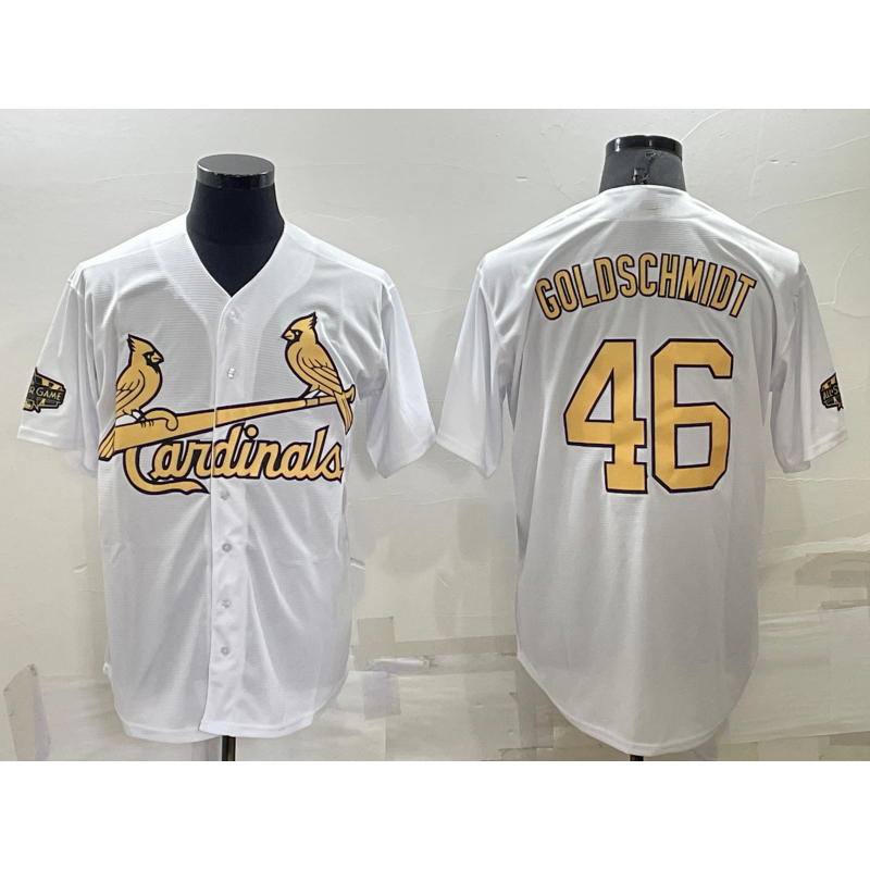 St. Louis Cardinals #46 Paul Goldschmidt White 2022 All Star Stitched Cool Baseball Jersey