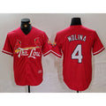 St. Louis Cardinals #4 Yadier Molina Red 2024 City Connect Stitched Baseball Jersey