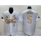 St. Louis Cardinals #5 Albert Pujols Number White 2022 All Star Stitched Cool Baseball Jersey