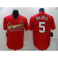 St. Louis Cardinals #5 Albert Pujols Red Stitched Cool Baseball Jersey