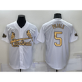 St. Louis Cardinals #5 Albert Pujols White 2022 All Star Stitched Cool Baseball Jersey