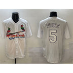 St. Louis Cardinals #5 Albert Pujols White Cool Base Stitched Baseball Jersey