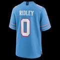 T.Titans #0 Calvin Ridley Light Blue Game Football Jersey