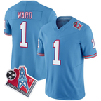 T.Titans #1 Cameron Ward Light Blue F.U.S.E. Vapor Limited Stitched Throwback Football Jersey