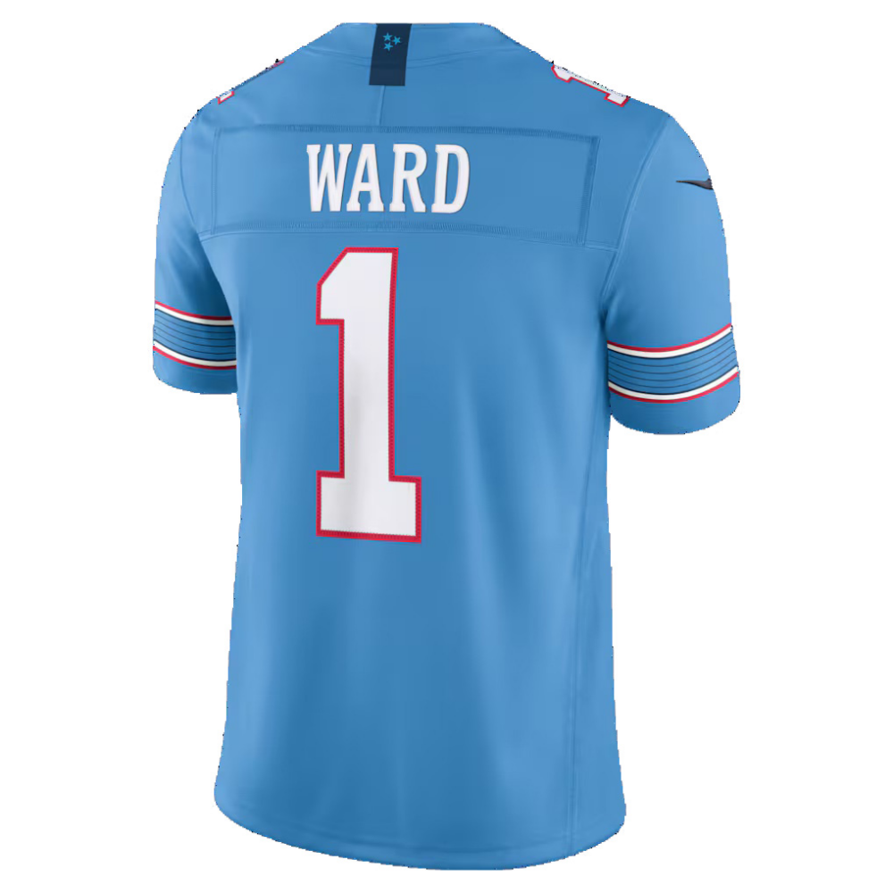 T.Titans #1 Cameron Ward Light Blue Vapor F.U.S.E. Sewn Down Limited Jersey