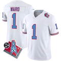 T.Titans #1 Cameron Ward White F.U.S.E. Vapor Limited Stitched Throwback Football Jersey