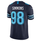 T.Titans #98 Jeffery Simmons Navy 2026 Rivalries Collection Limited Football Stitched Jersey