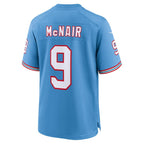 T.Titans #9 Steve McNair Light Blue Retired Player Alternate Game Football Jersey