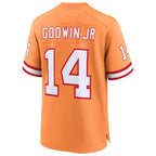 TB.Buccaneers #14 Chris Godwin Jr. Creamsicle 50th Season Game Jersey