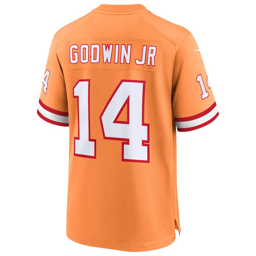 TB.Buccaneers #14 Chris Godwin Jr. Creamsicle 50th Season Game Jersey