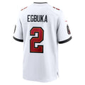 TB.Buccaneers #2 Emeka Egbuka White 50th Season Game Jersey