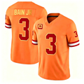 TB.Buccaneers #3 Rueben Bain Jr. Orange Throwback Game Stitched Football Jersey