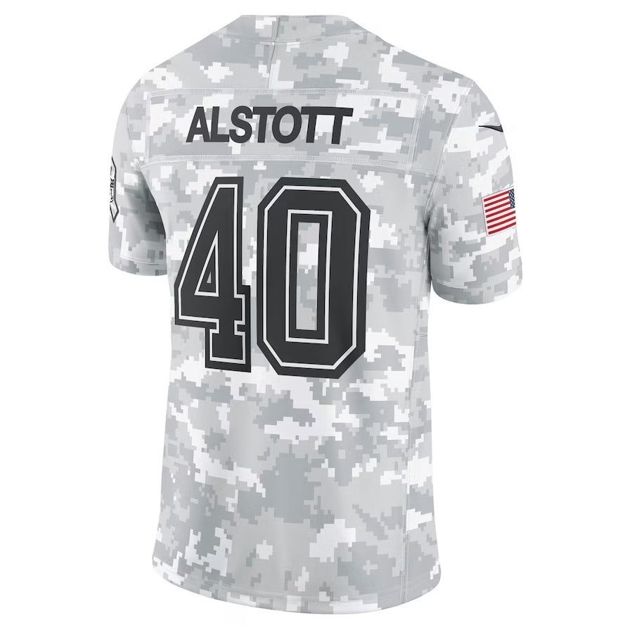 TB.Buccaneers #40 Mike Alstott Arctic Camo 2024 Salute to Service Retired Player Limited Jersey