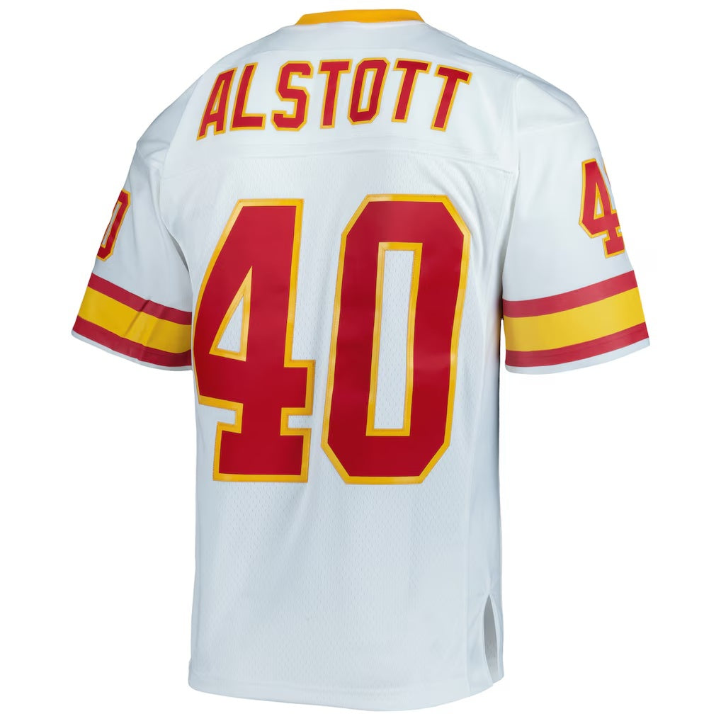 TB.Buccaneers #40 Mike Alstott Mitchell & Ness White Legacy Replica Jersey