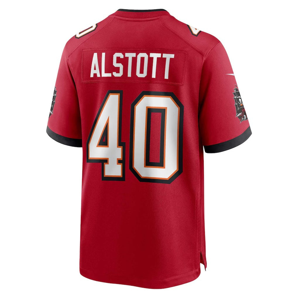 TB.Buccaneers #40 Mike Alstott Red Retired Player Game Jersey