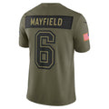 TB.Buccaneers #6 Baker Mayfield Olive 2025 Salute to Service Limited Jersey