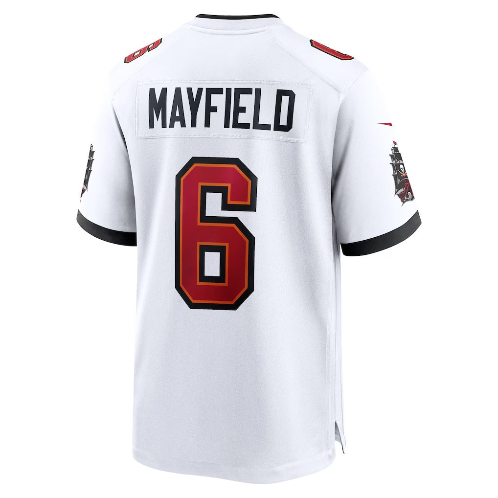 TB.Buccaneers #6 Baker Mayfield White Away Game Jersey