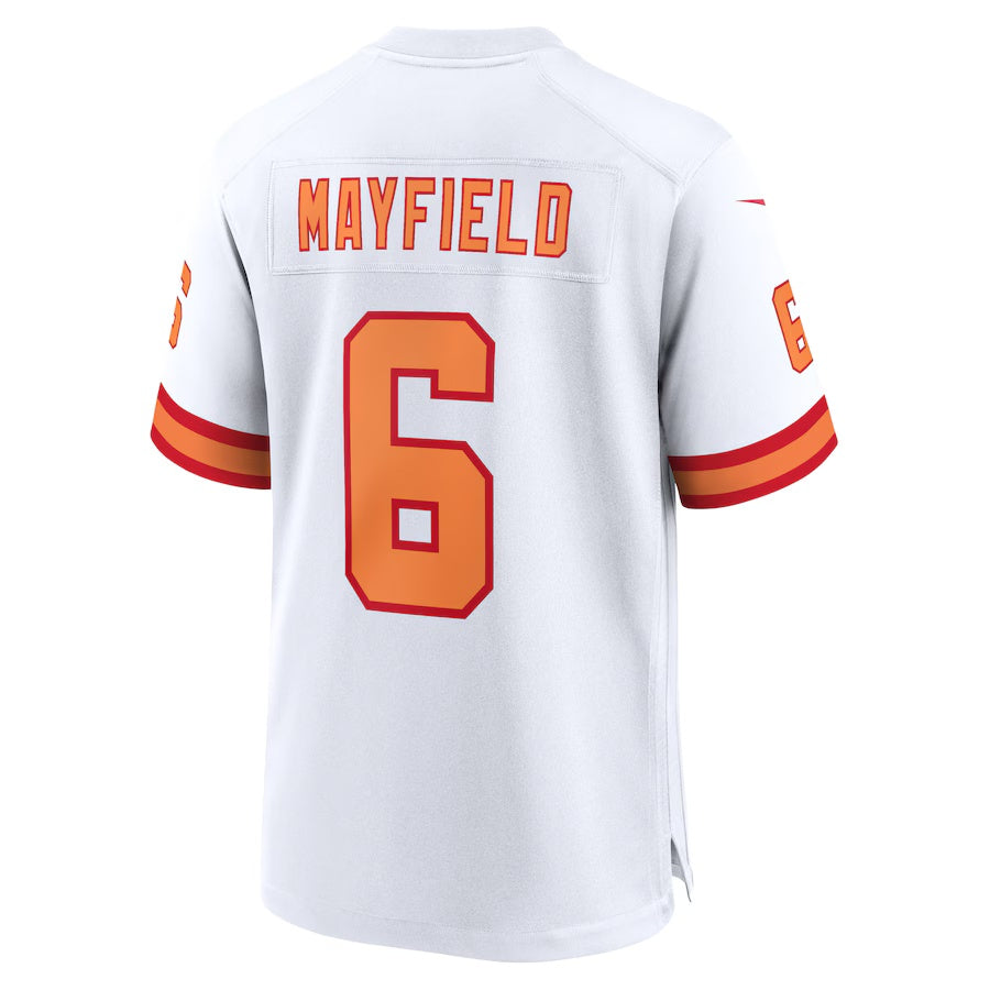 TB.Buccaneers #6 Baker Mayfield '76 White Player Game Jersey