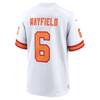 TB.Buccaneers #6 Baker Mayfield '76 White Player Game Jersey