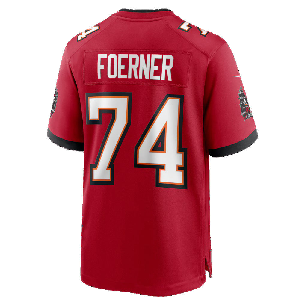 TB.Buccaneers #74 Marshall Foerner Red Team Game Stitched Football Jersey